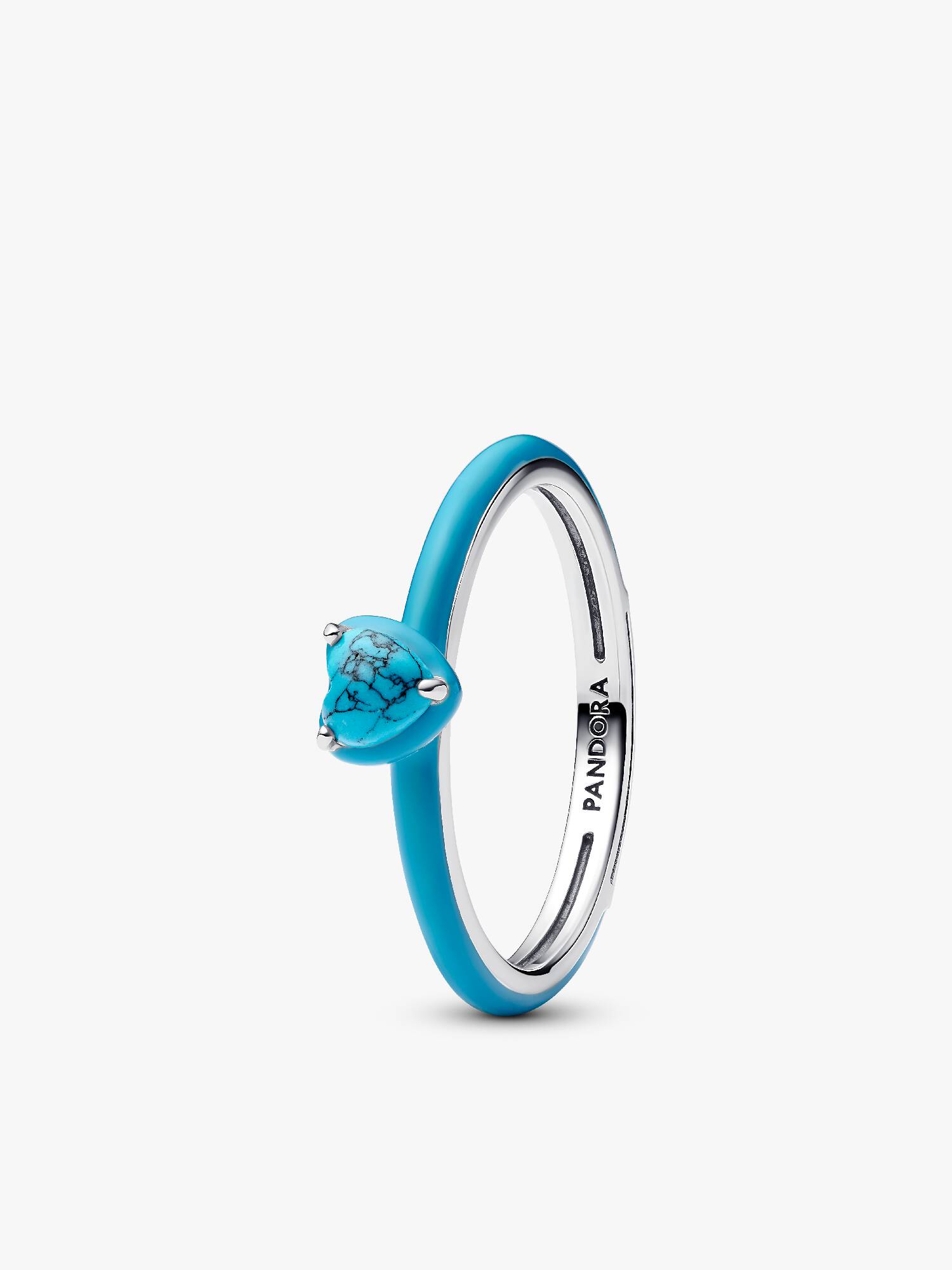 Turquoise-coloured Heart Stone Ring