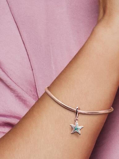 Sparkling Starfish Dangle Charm