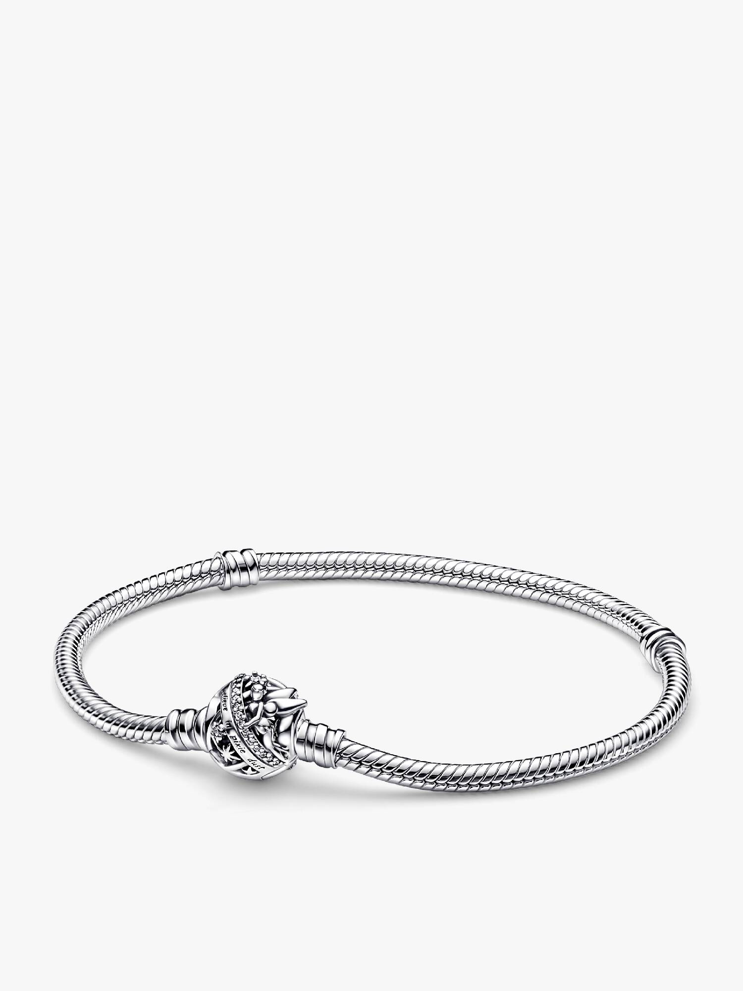 Disney Tinker Bell Clasp Moments Snake Chain Bracelet