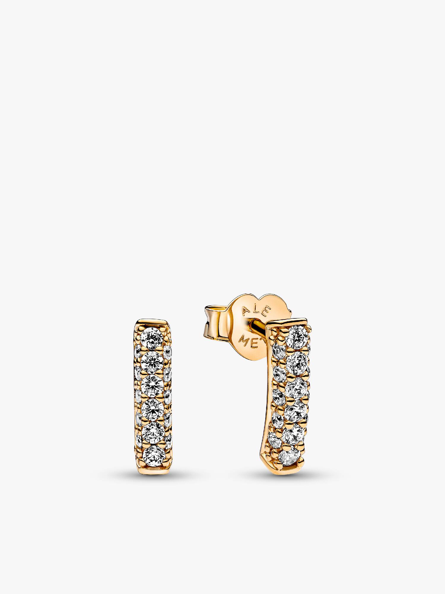 Pandora Timeless Pavé Single-row Bar Stud Earrings