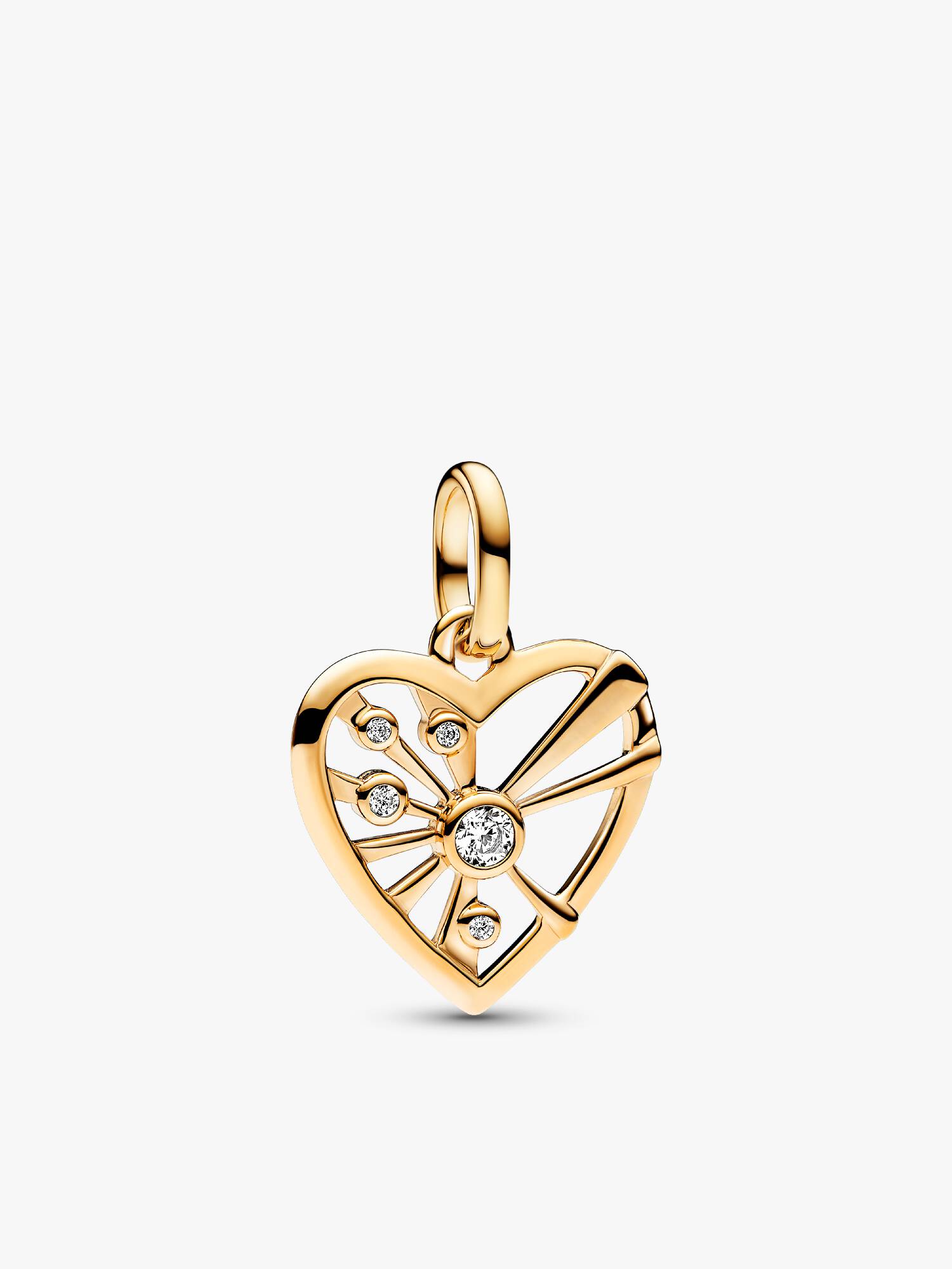 Heart & Rays Medallion Charm