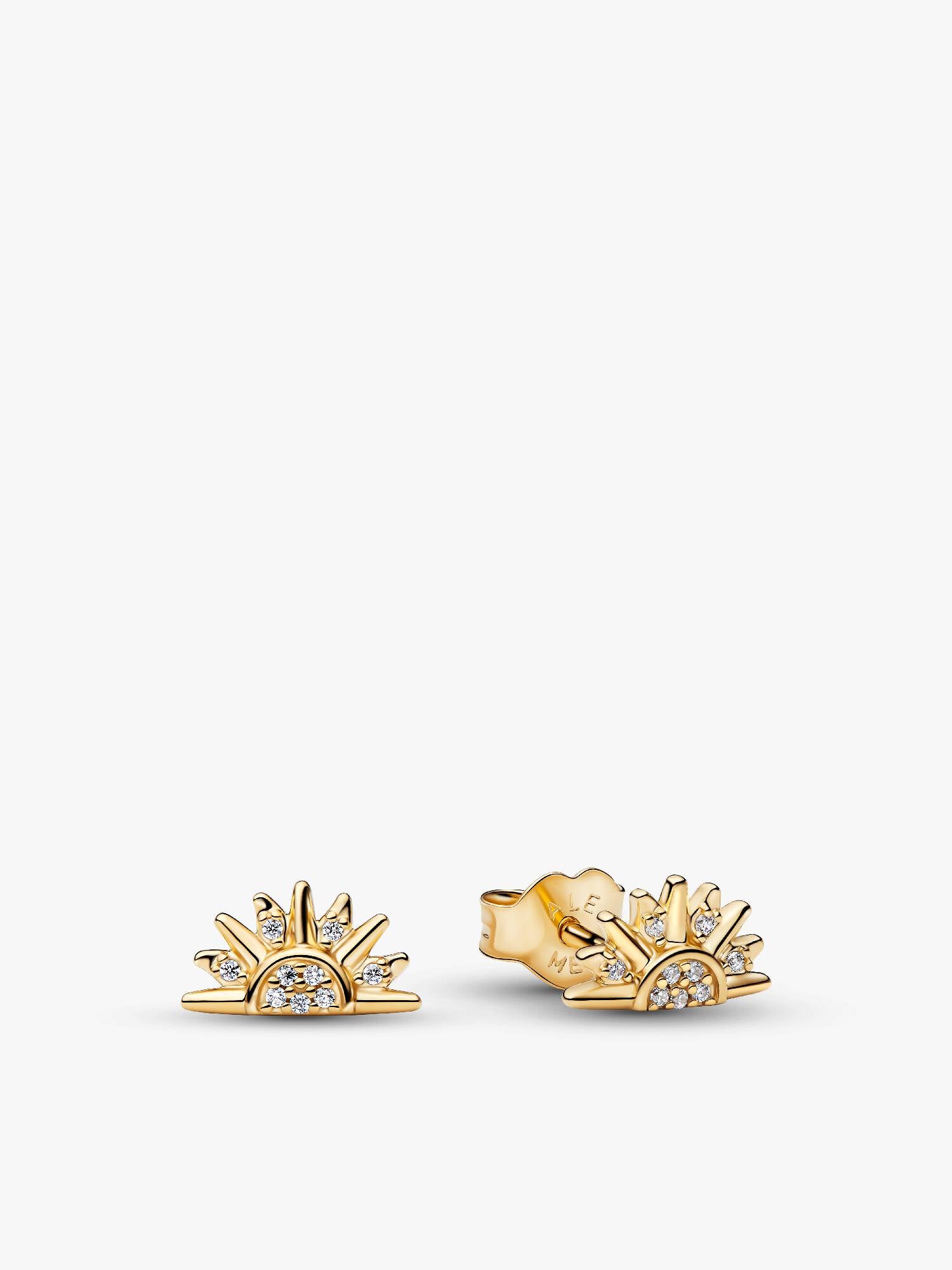 Celestial Sparkling Sun Stud Earrings 