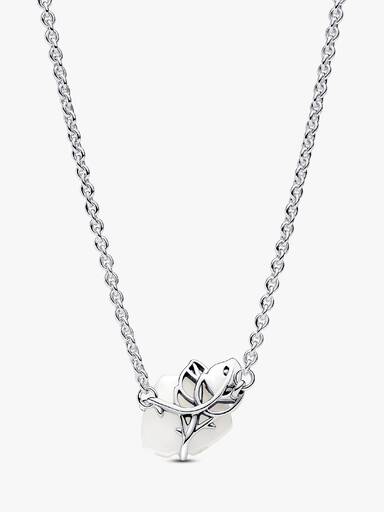 White Rose in Bloom Collier Necklace
