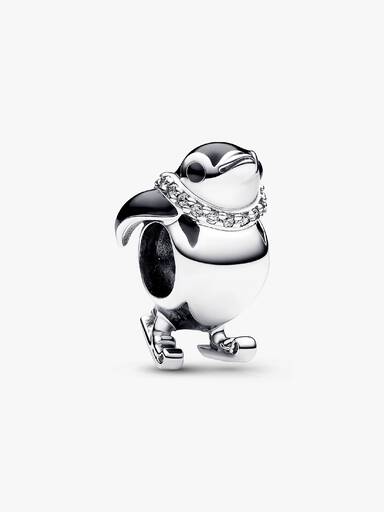 Skiing Penguin Charm