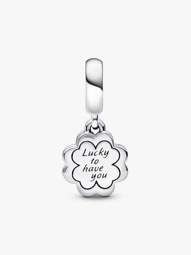 Four-leaf Clover Friendship Double Dangle Charm