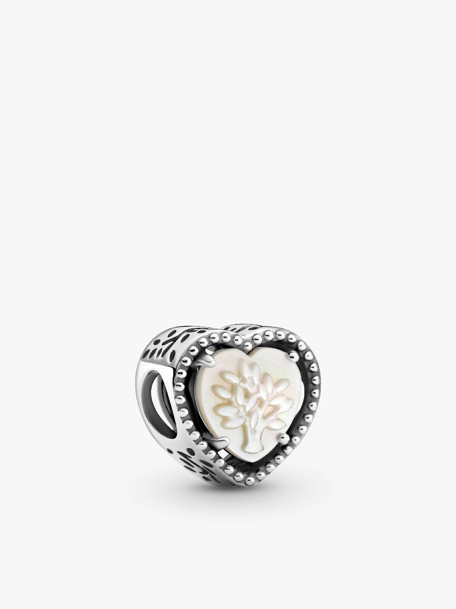 Openwork Heart & Family Tree Charm