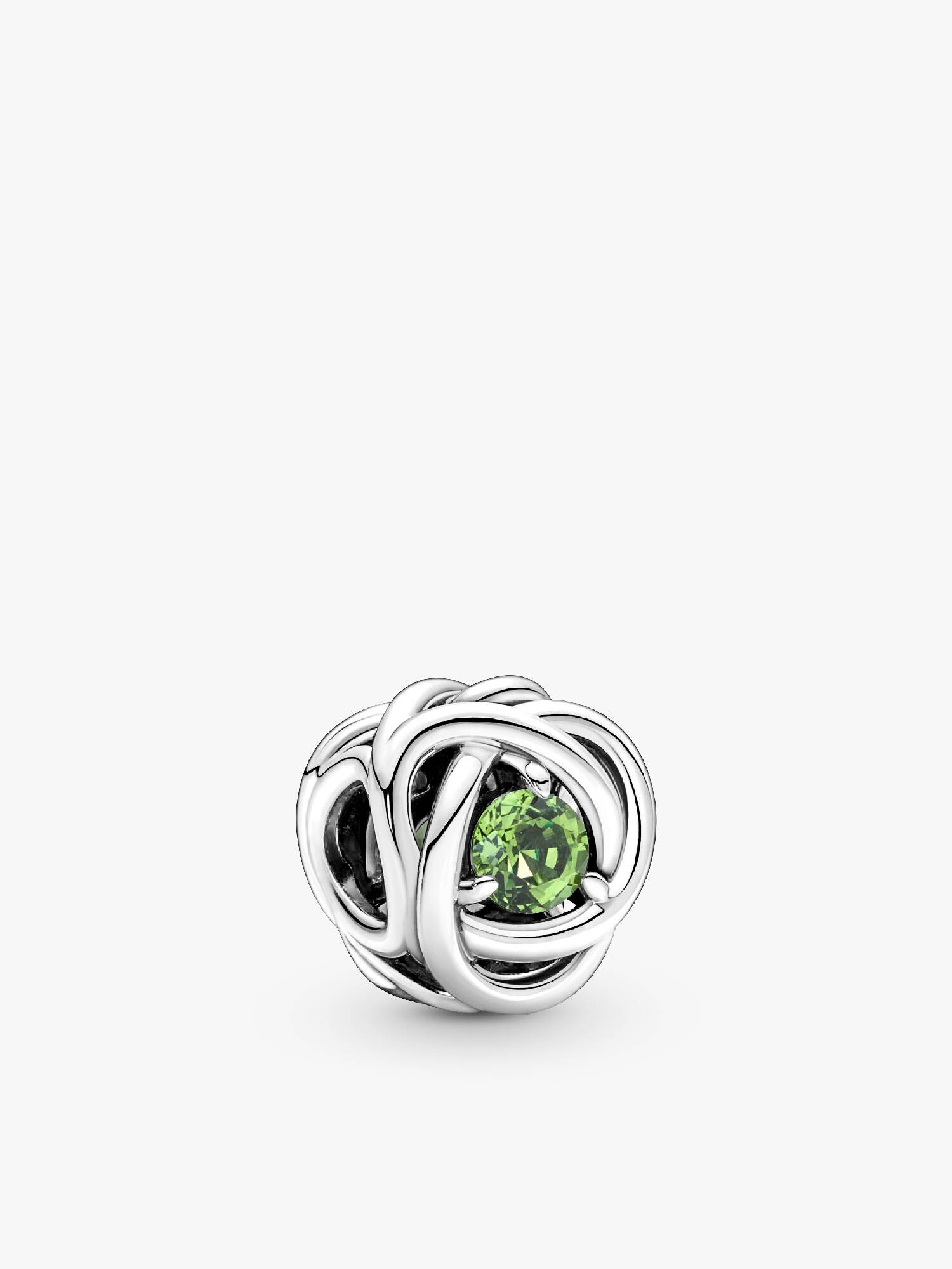 Spring Green Eternity Circle Charm