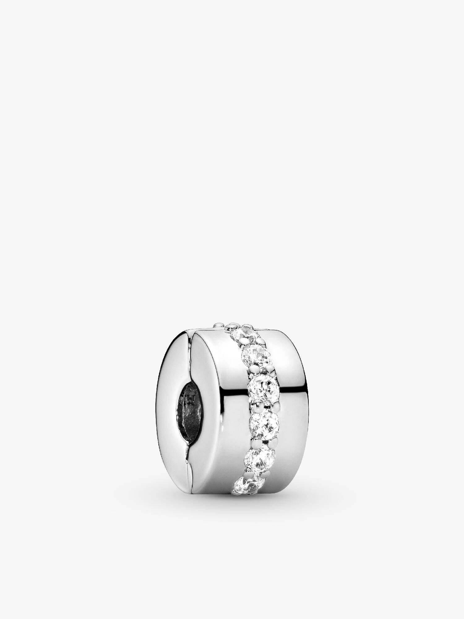 Clear Sparkling Row Clip Charm