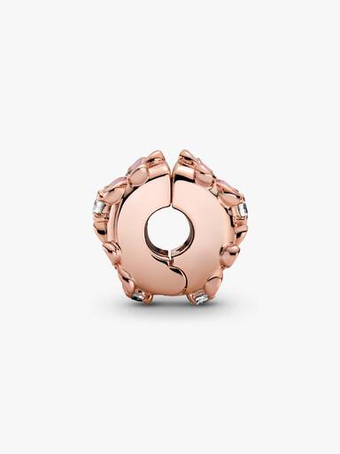 Pink Daisy Spacer Clip Charm