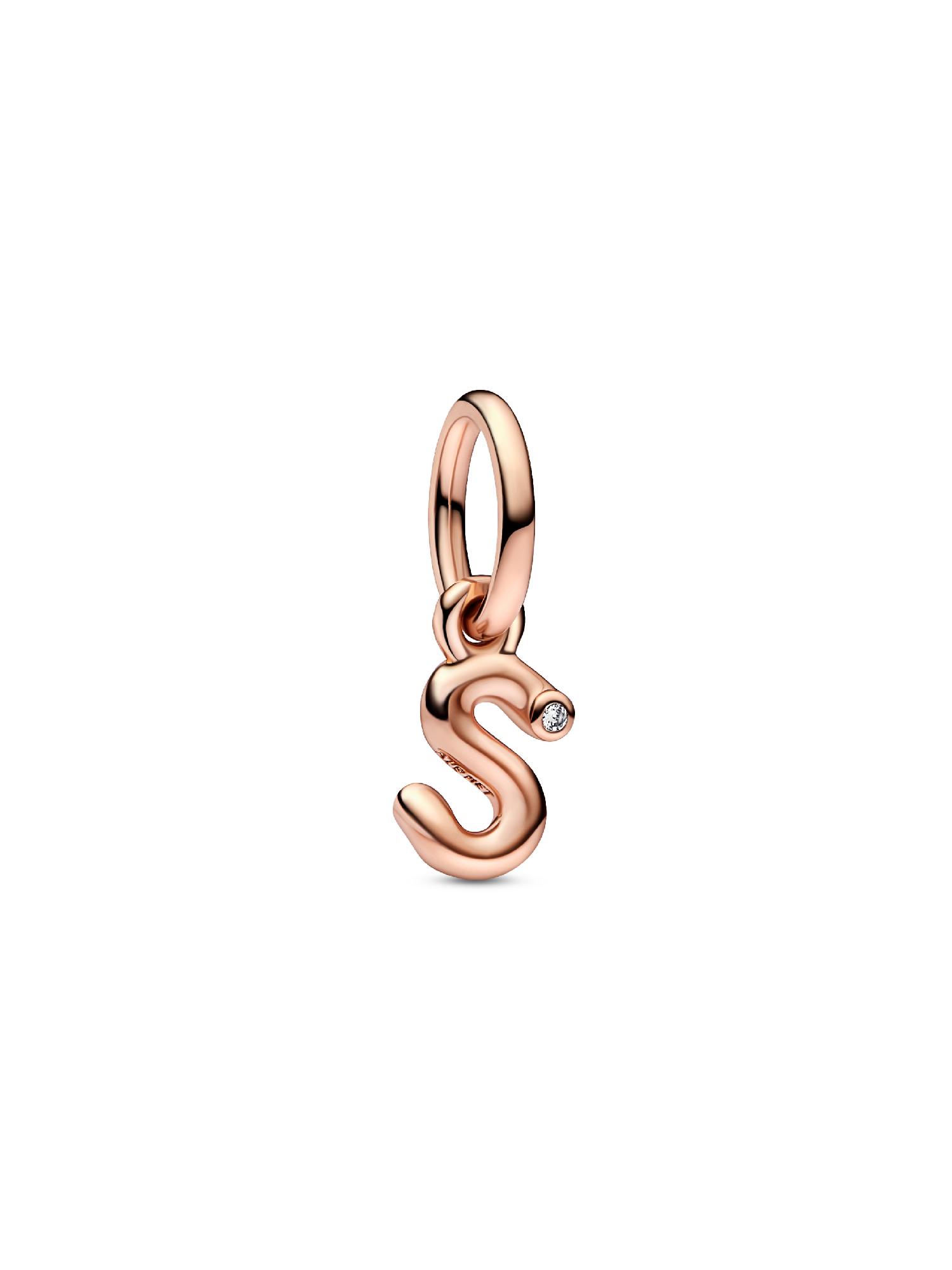 Letter s Script Alphabet Dangle Charm