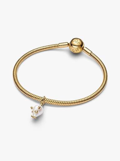 Treated Freshwater Cultured Baroque Pearl Mouse Dangle Charm