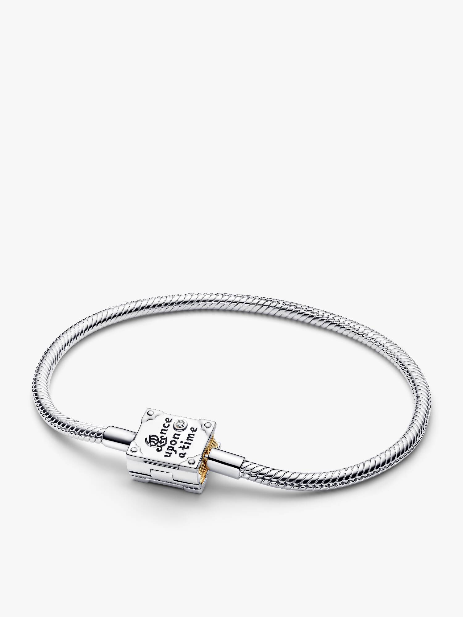 Disney Princess sterling silver and 14k gold-plated bracelet with 0.012 ct TW G-I VS+ round brilliant very good cut lab-grown diamond