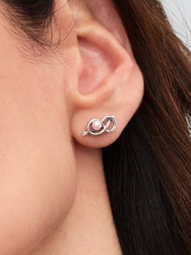 Infinity Knot Stud Earrings