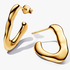 Organically V-shaped Open Hoop Earrings Organically V-shaped Open Hoop Earrings