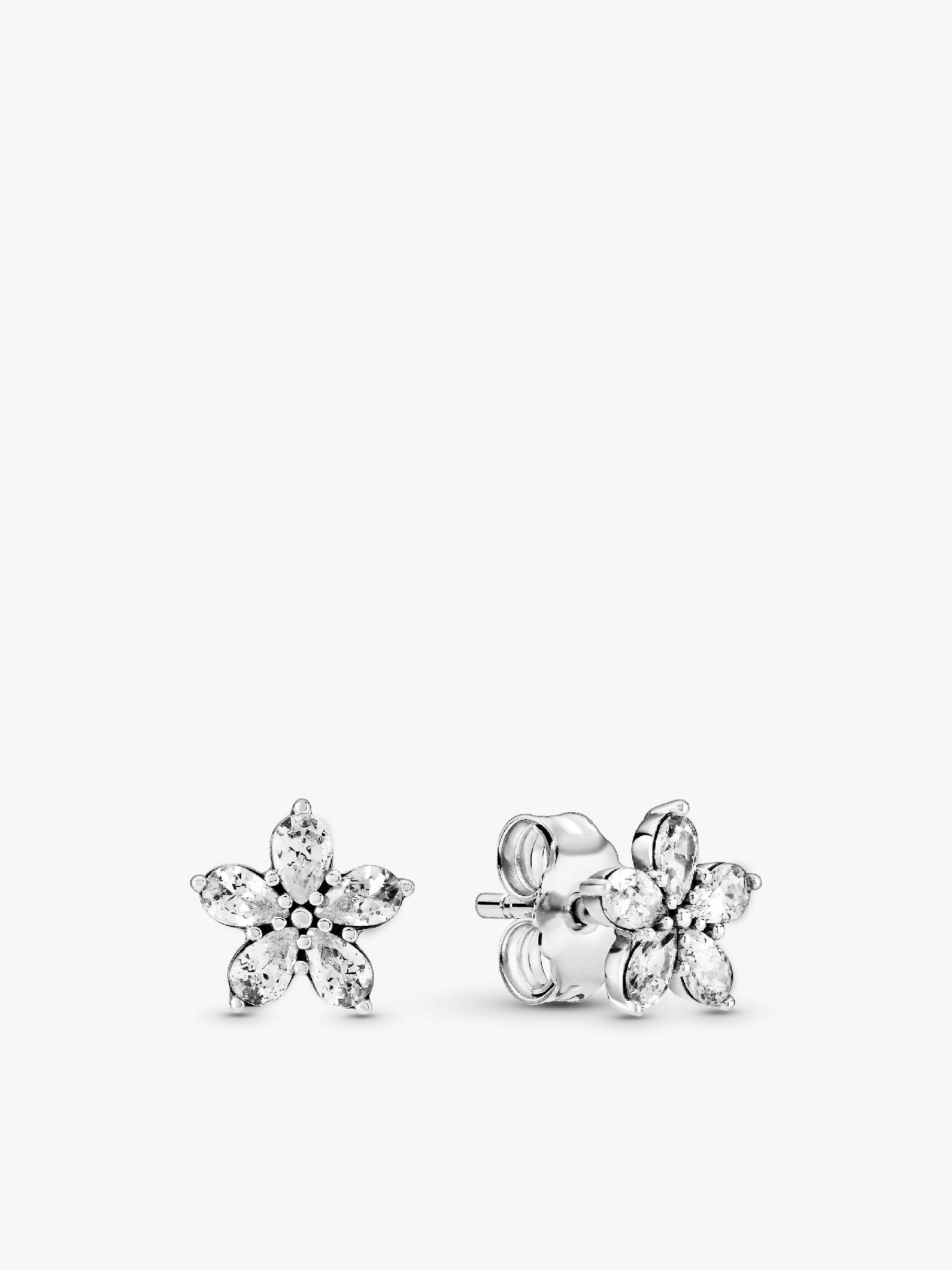 Sparkling Snowflake Stud Earrings