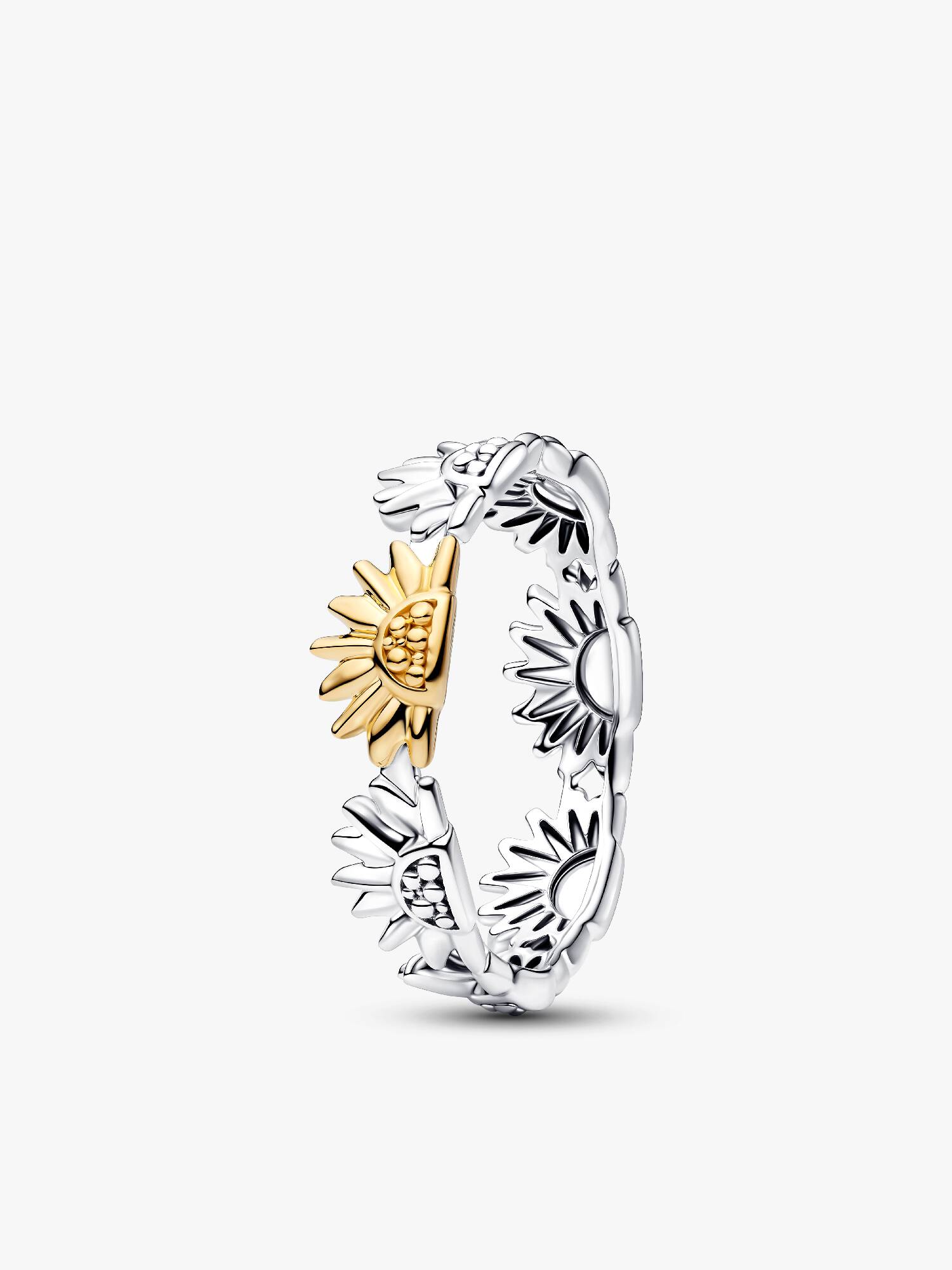 Sunflower Two-Tone Band Ring 