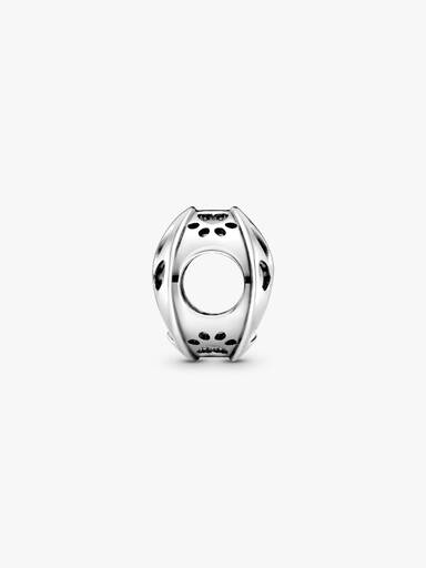 Paw sterling silver charm