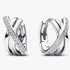 Crossover Pavé Hoop Earrings Crossover Pavé Hoop Earrings