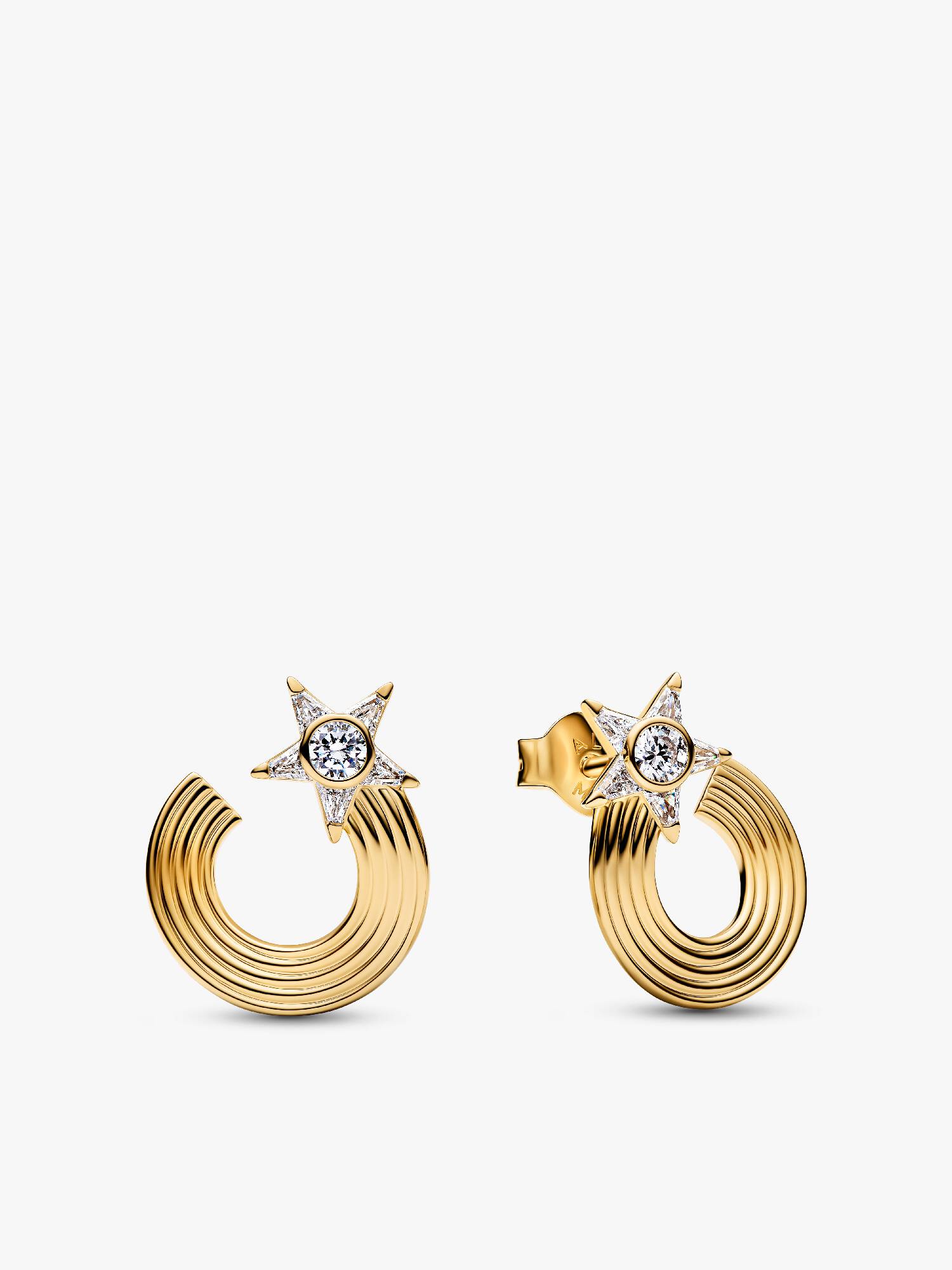 Sparkling Shooting Star Stud Earrings 