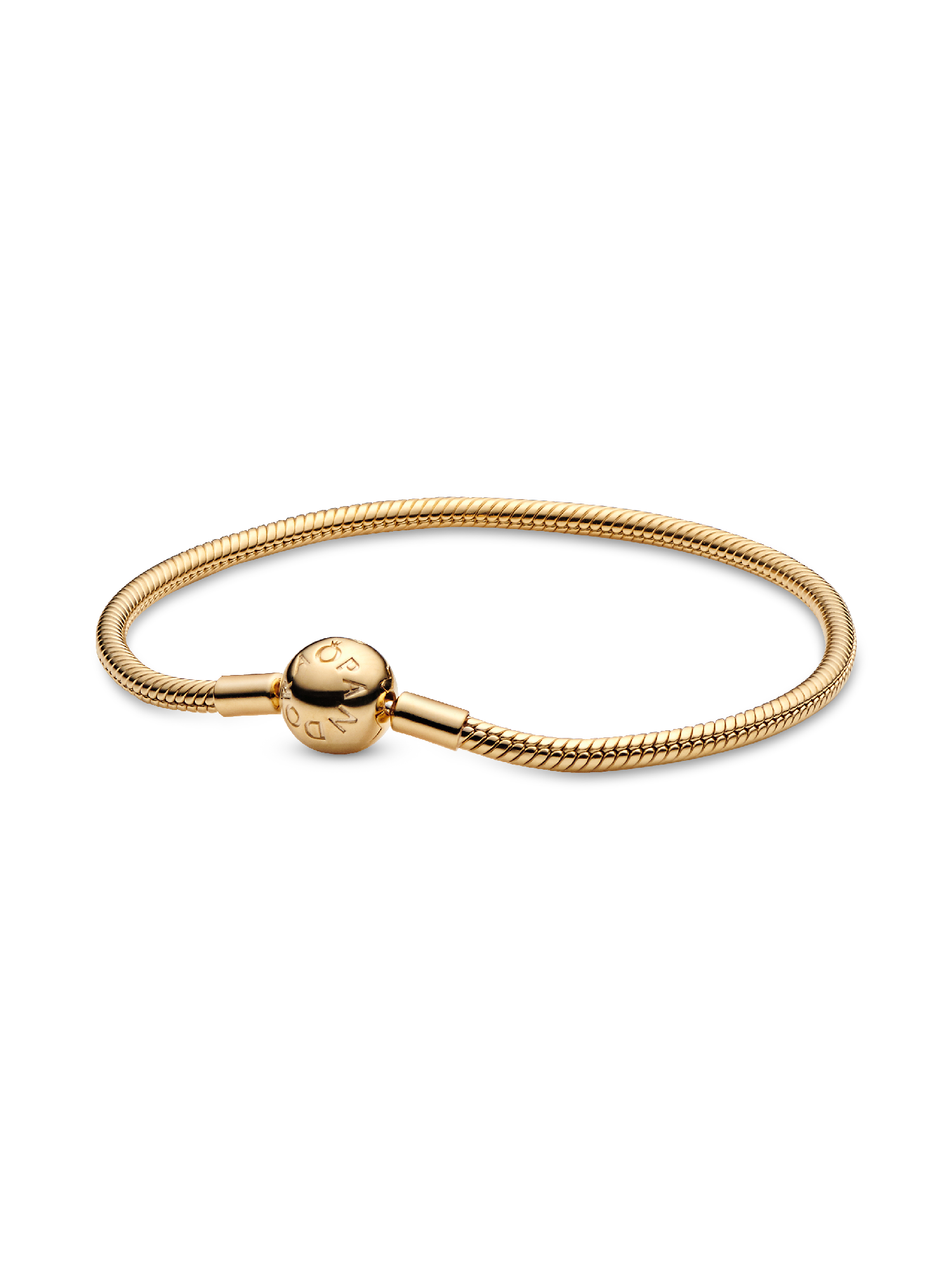 Snake chain 14k gold-plated bracelet