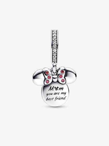 Disney Minnie Mouse Silhouette Double Dangle Charm