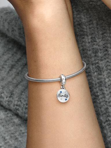 Family Love Double Dangle Charm