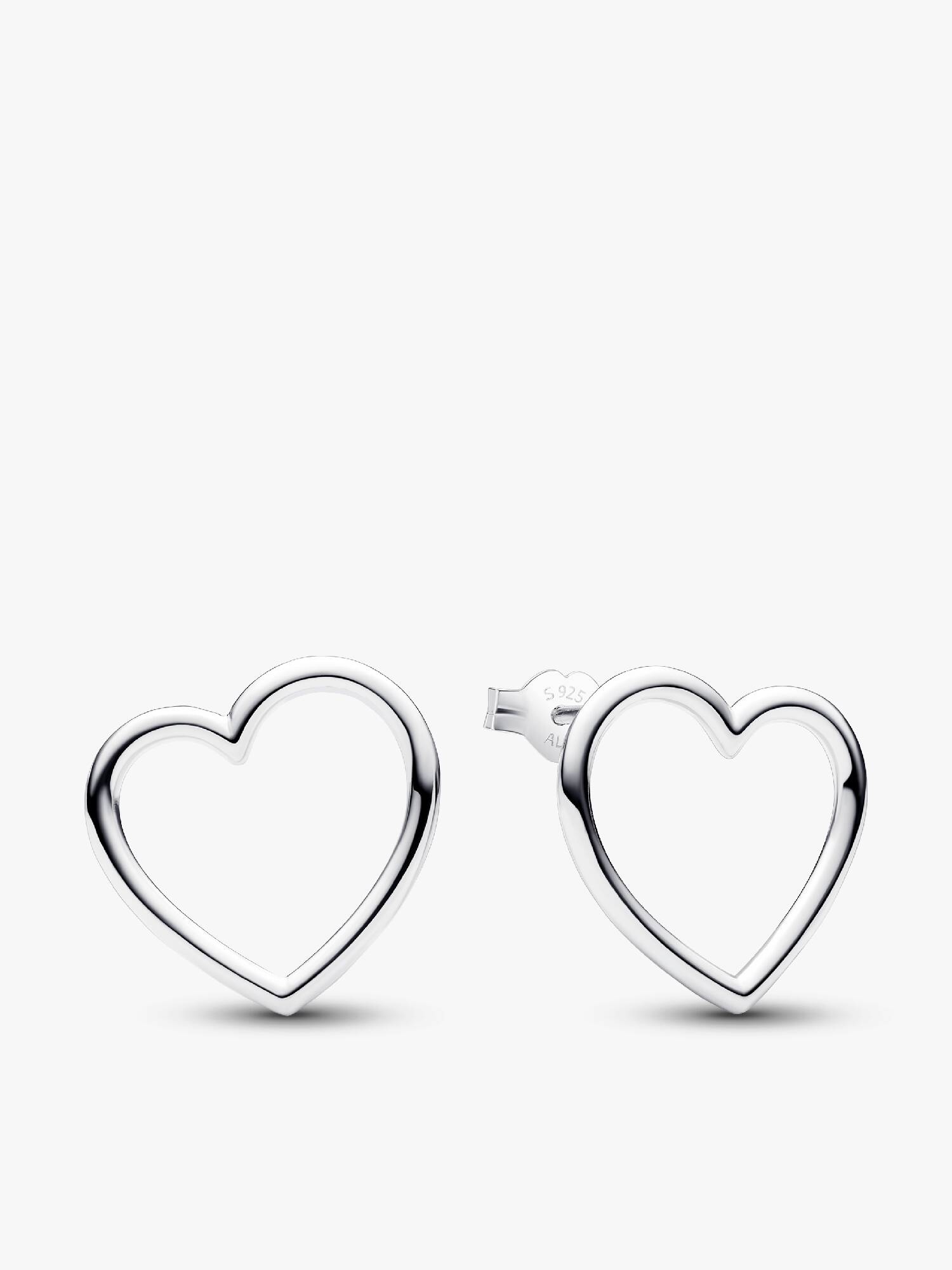 Front-facing Heart Stud Earrings