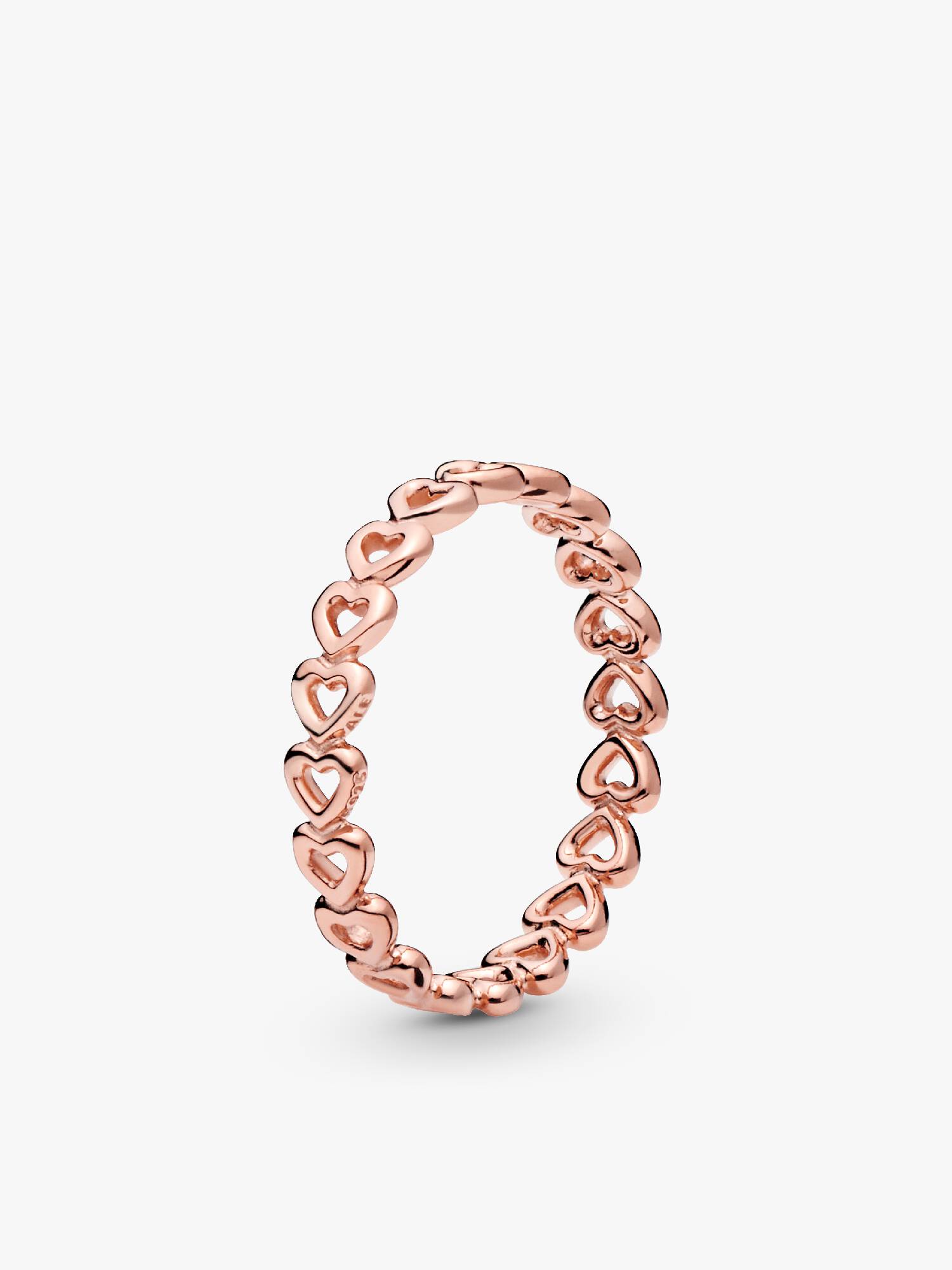 14k Rose gold-plated heart ring