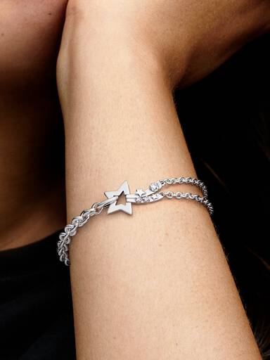 Shooting Star Double Chain Bracelet