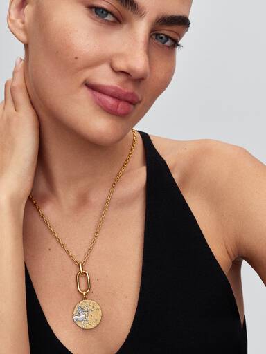 Sagittarius Zodiac Oversized Medallion Charm