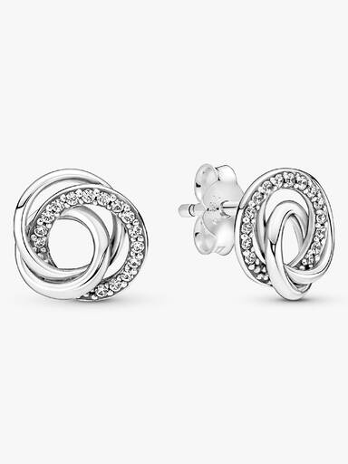 Family Always Encircled Stud Earrings