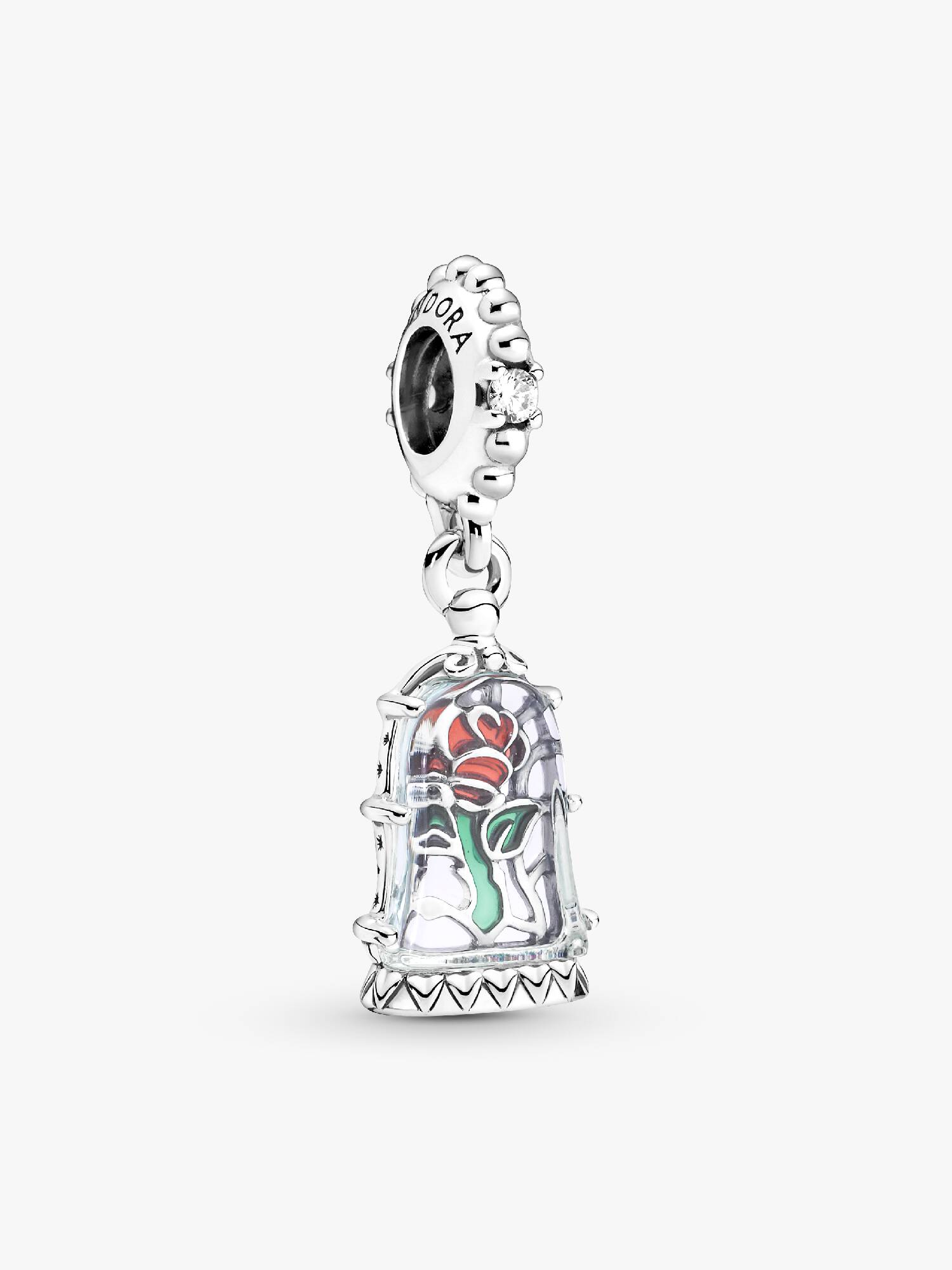 Disney Beauty and the Beast Enchanted Rose Dangle Charm