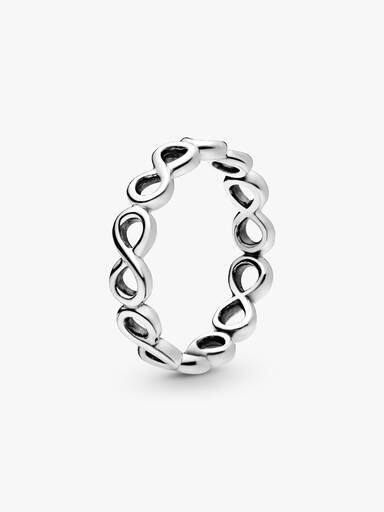 Infinity silver ring
