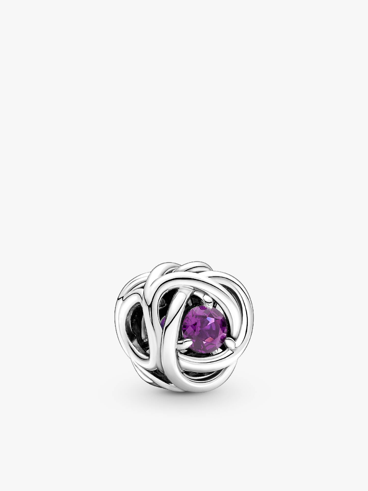 Purple Eternity Circle Charm