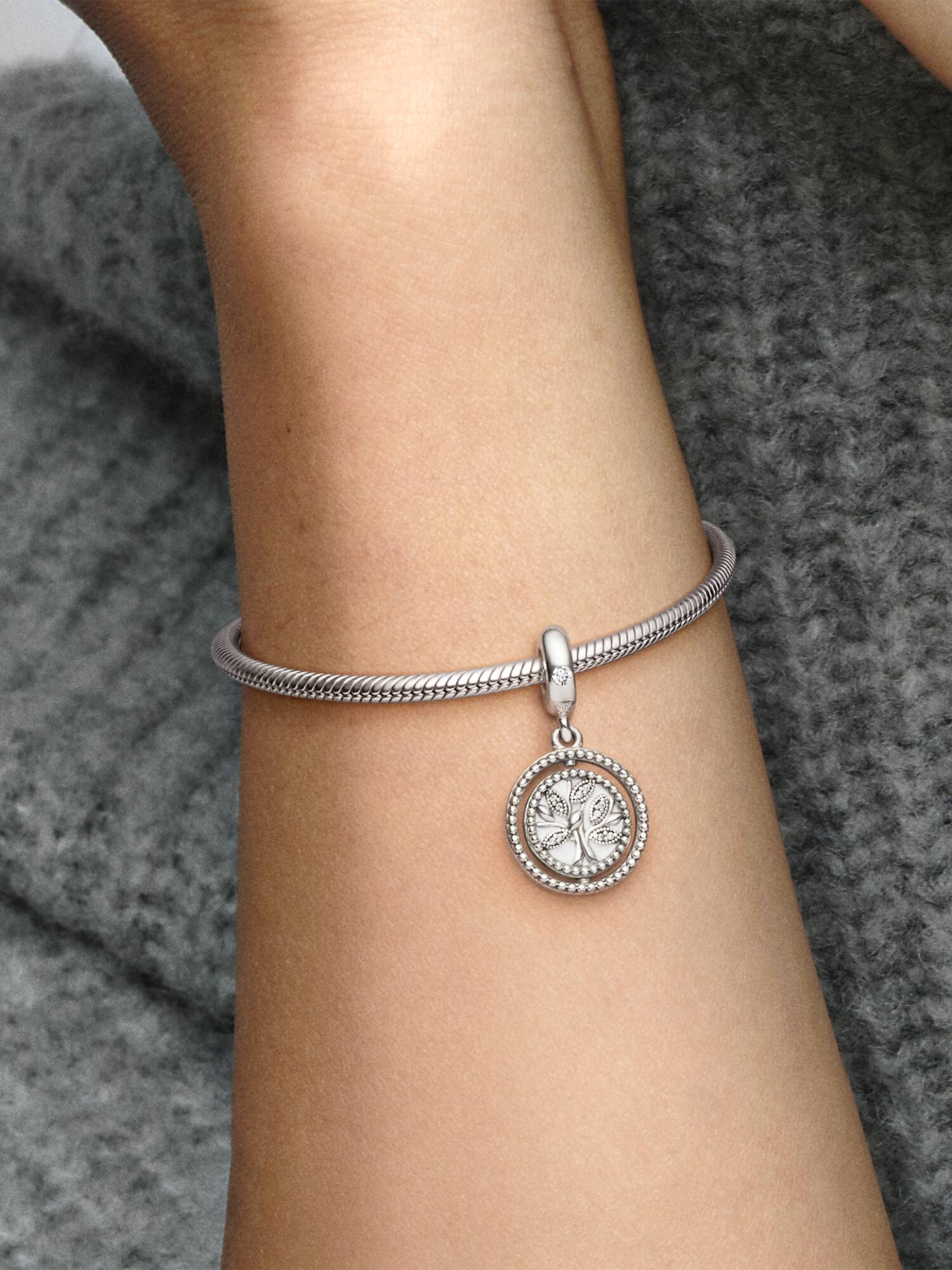 Spinning Family Tree Dangle Charm