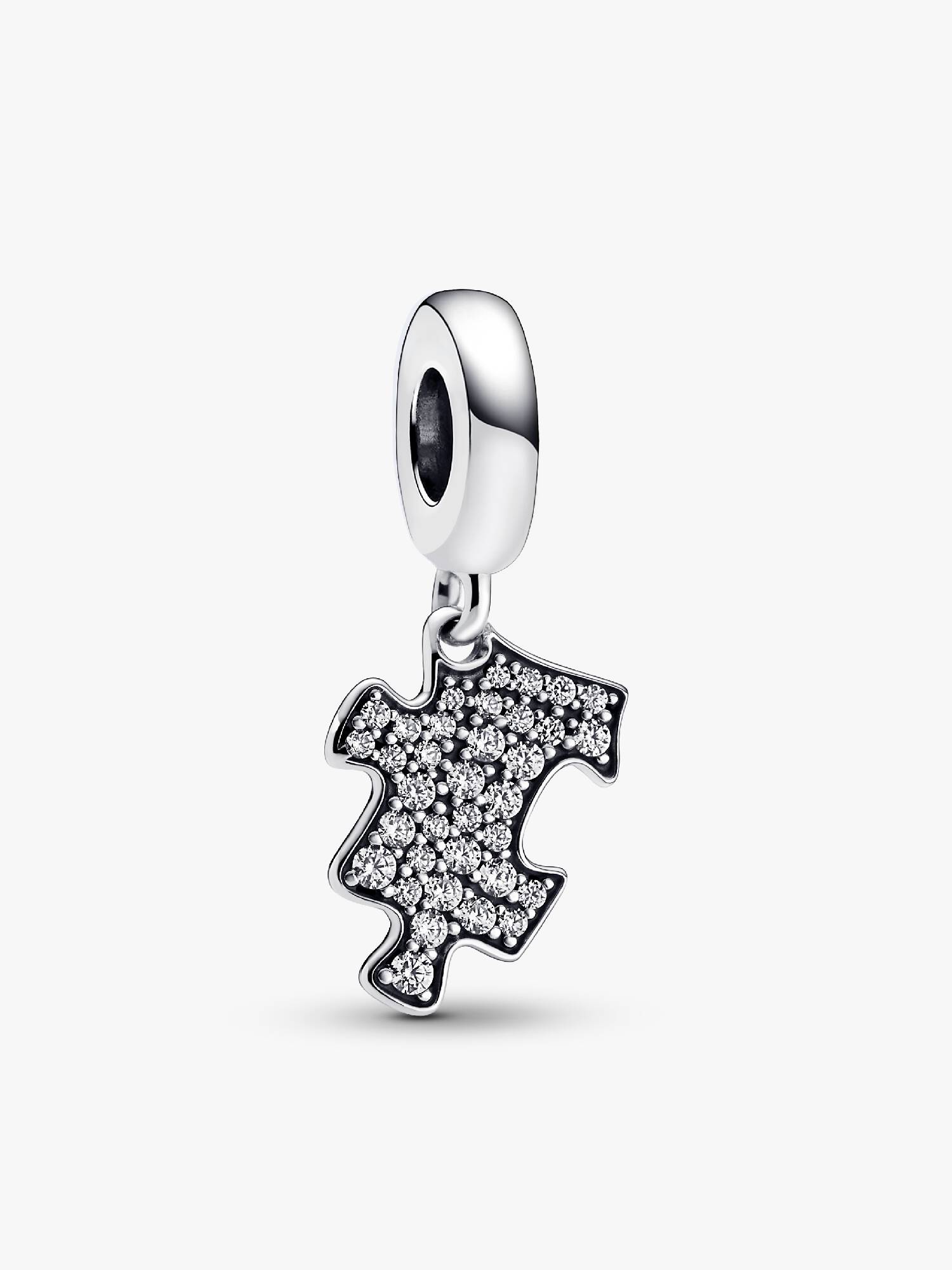 Sparkling Puzzle Piece Dangle Charm
