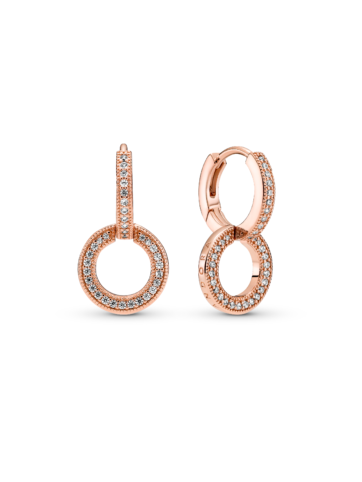 Sparkling Double Hoop Earrings