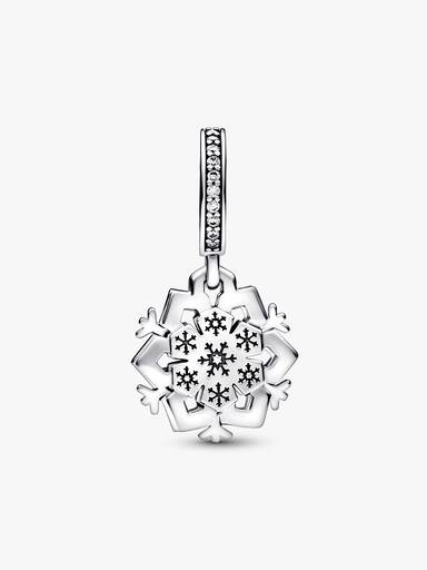 Sparkling Snowflake Double Dangle Charm