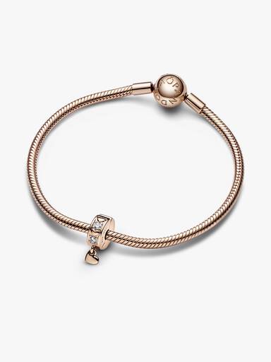Infinite Hearts Sparkling Dangling Clip Charm