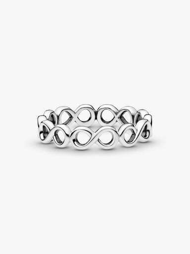 Infinity silver ring