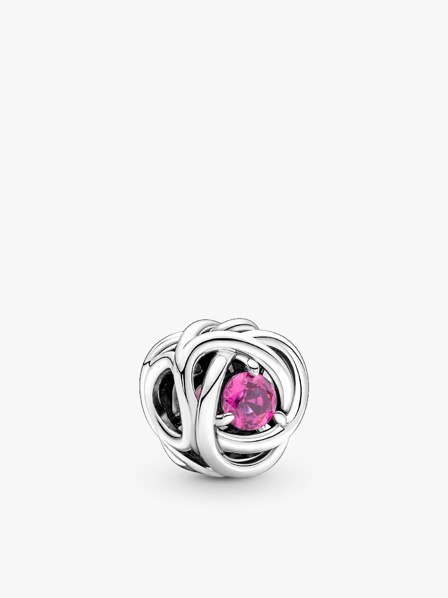 Pink Eternity Circle Charm