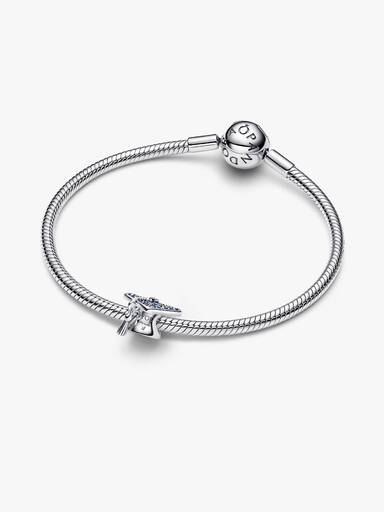 Sparkling Blue 2026 Graduation Cap Charm