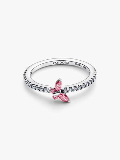 Sparkling Butterfly Ring
