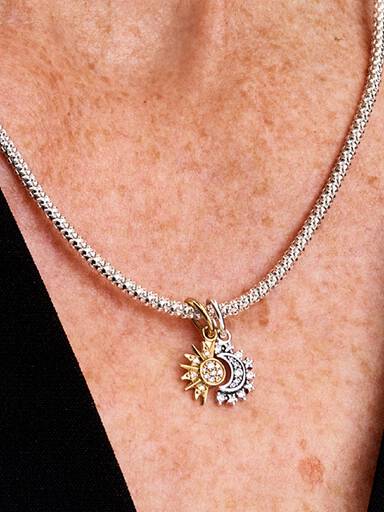 Splittable Sun & Moon Dangle Charm