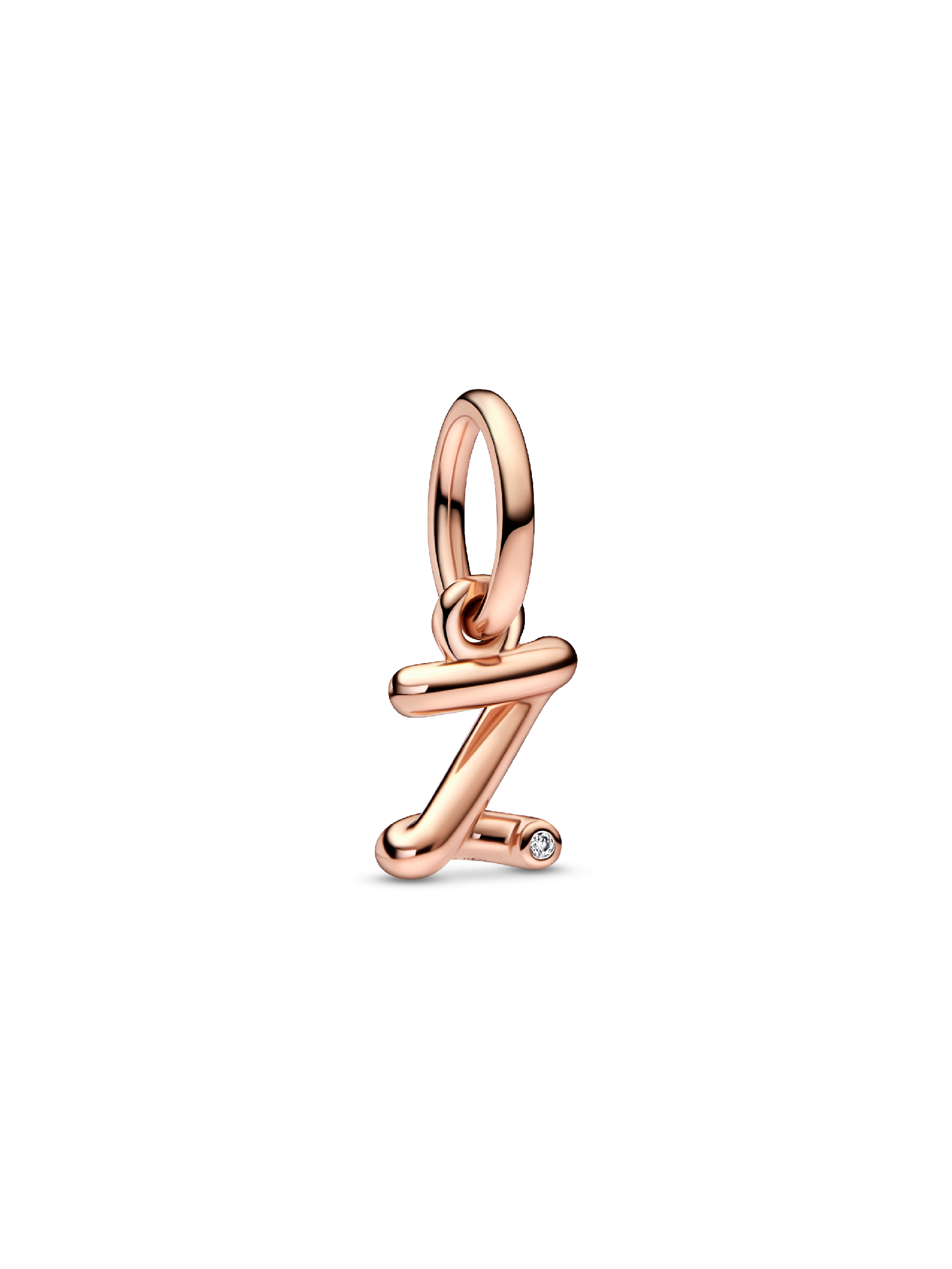 Letter z Script Alphabet Dangle Charm