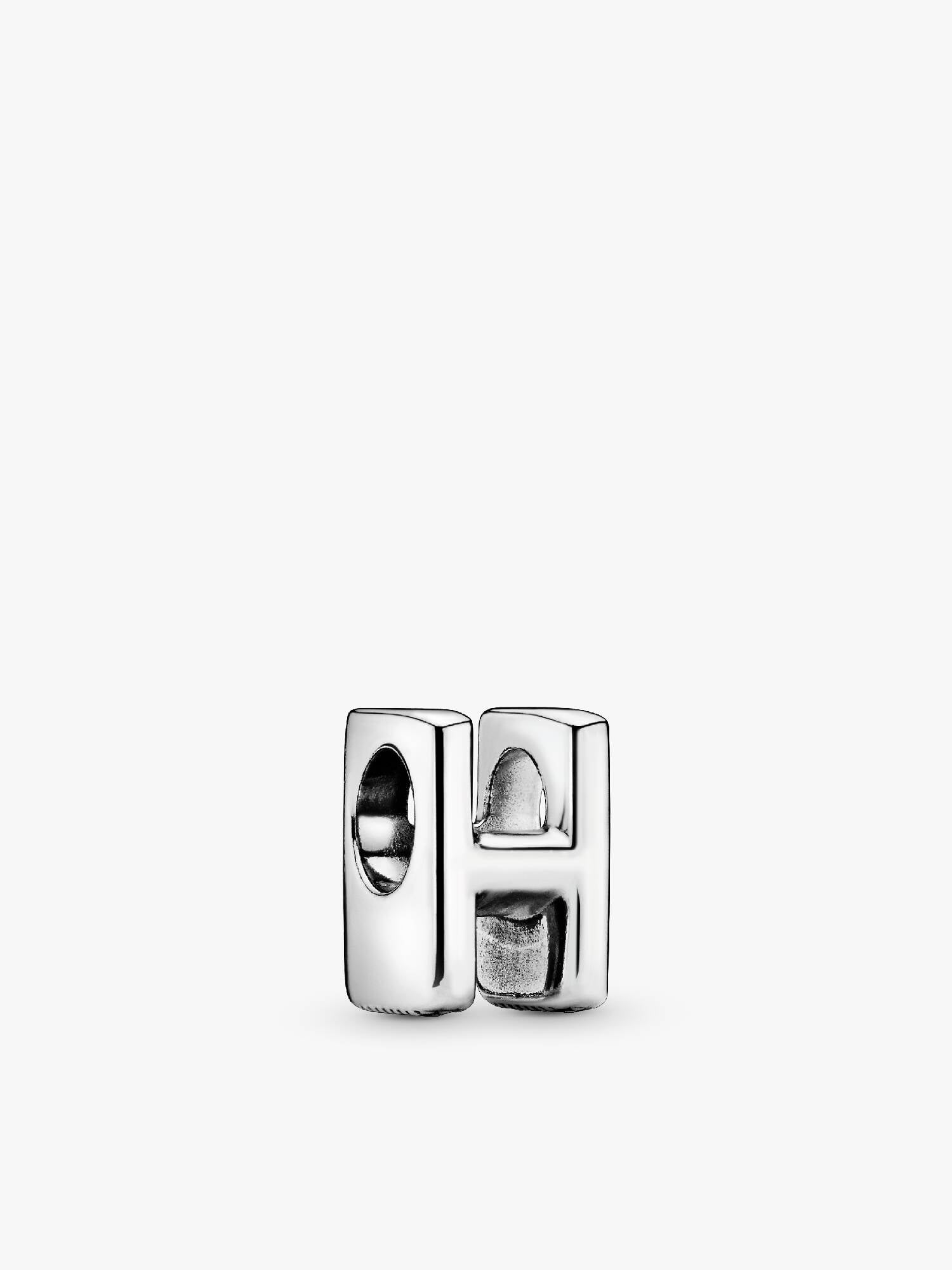 Letter H silver charm