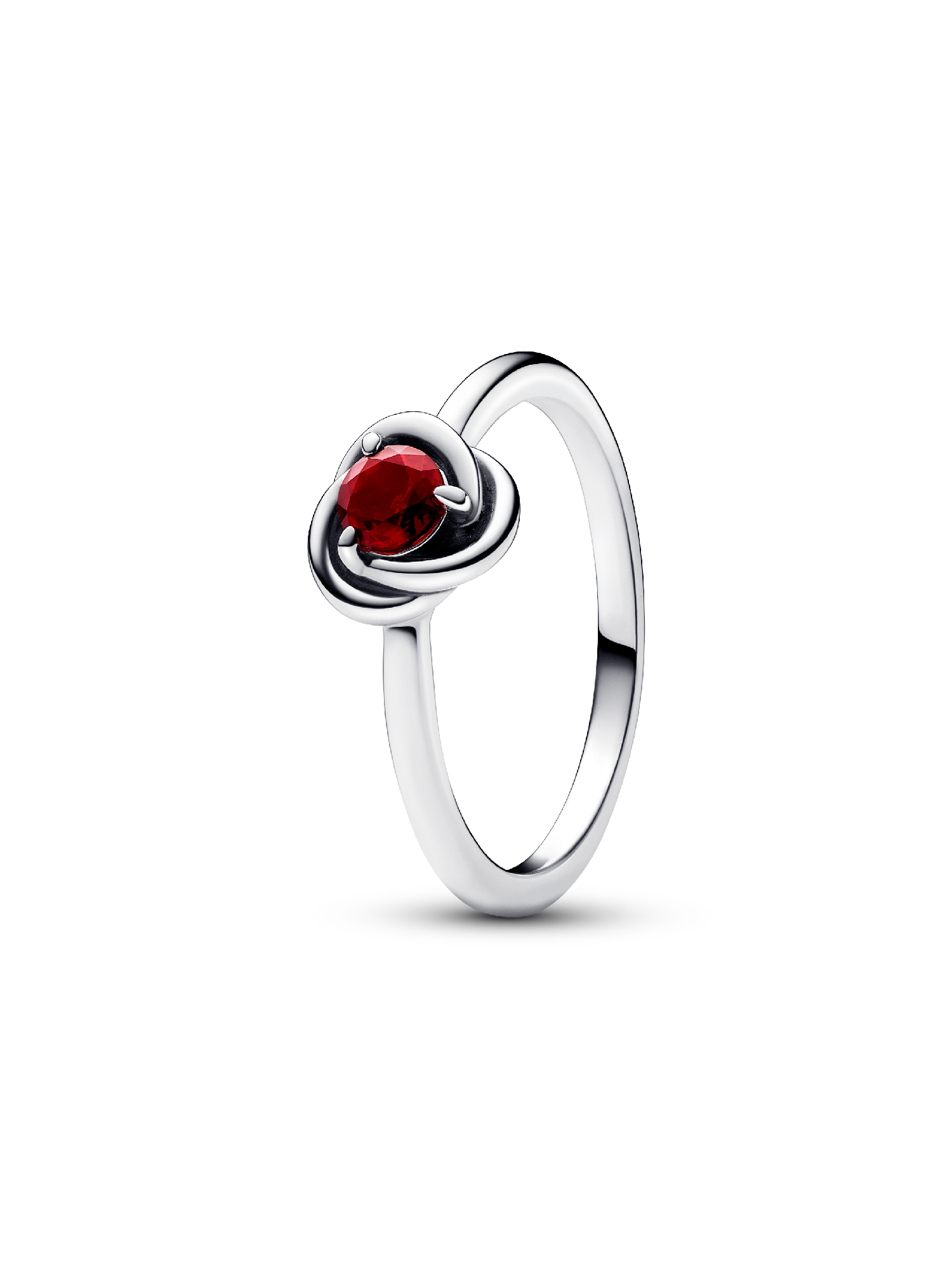 Red Eternity Circle Ring