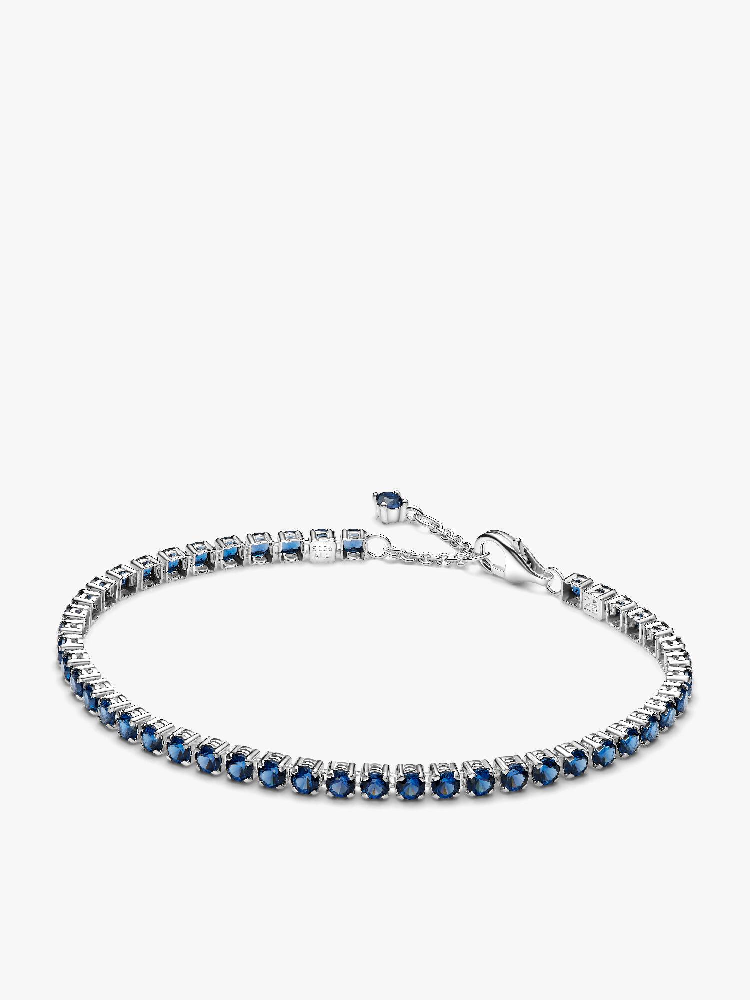 Sparkling Blue Tennis Bracelet