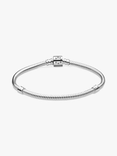 Snake chain sterling silver bracelet