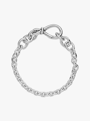 Infinity sterling silver bracelet